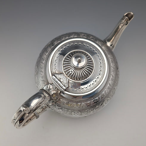 19 世紀末英國古董鍍銀茶壺 James Dixon&Sons